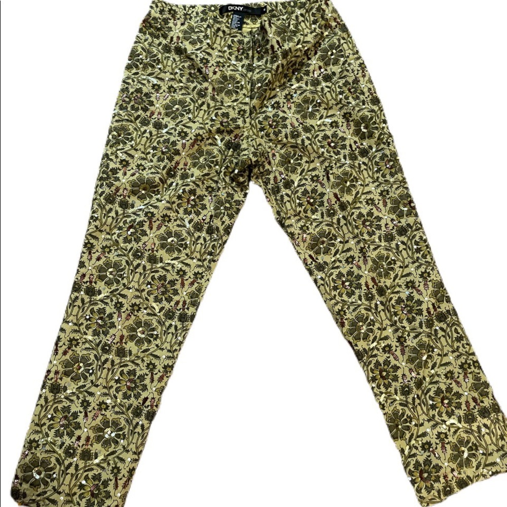 VINTAGE DKNY BEADED SEQUIN PANTS